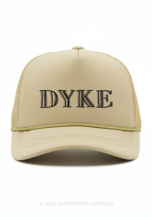 DYKE Pride Y2K Trucker Hat Cherrykitten