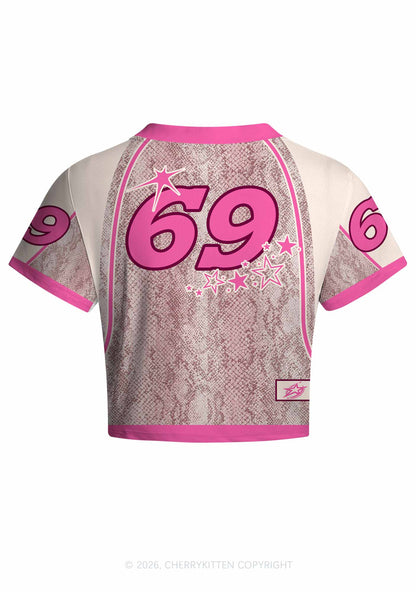 Dump Him Y2K Crop Football Jersey Shirts Cherrykitten
