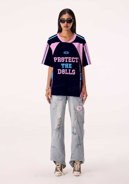 Black Protect The Dolls Pride Y2K Sport Jersey Shirts Cherrykitten
