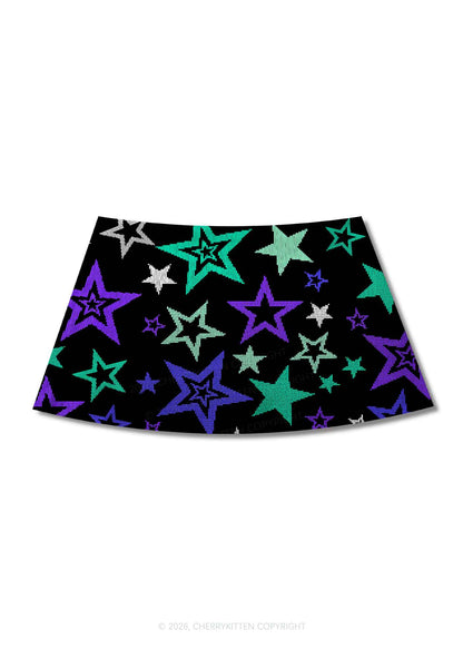 Gay Star Pride Y2K Print Mini Skirt Cherrykitten