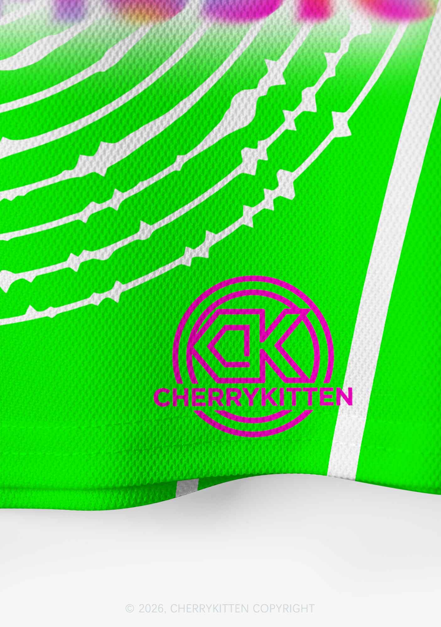 Pretty Girls Like House Music Y2K Crop Sport Jersey Shirts Cherrykitten