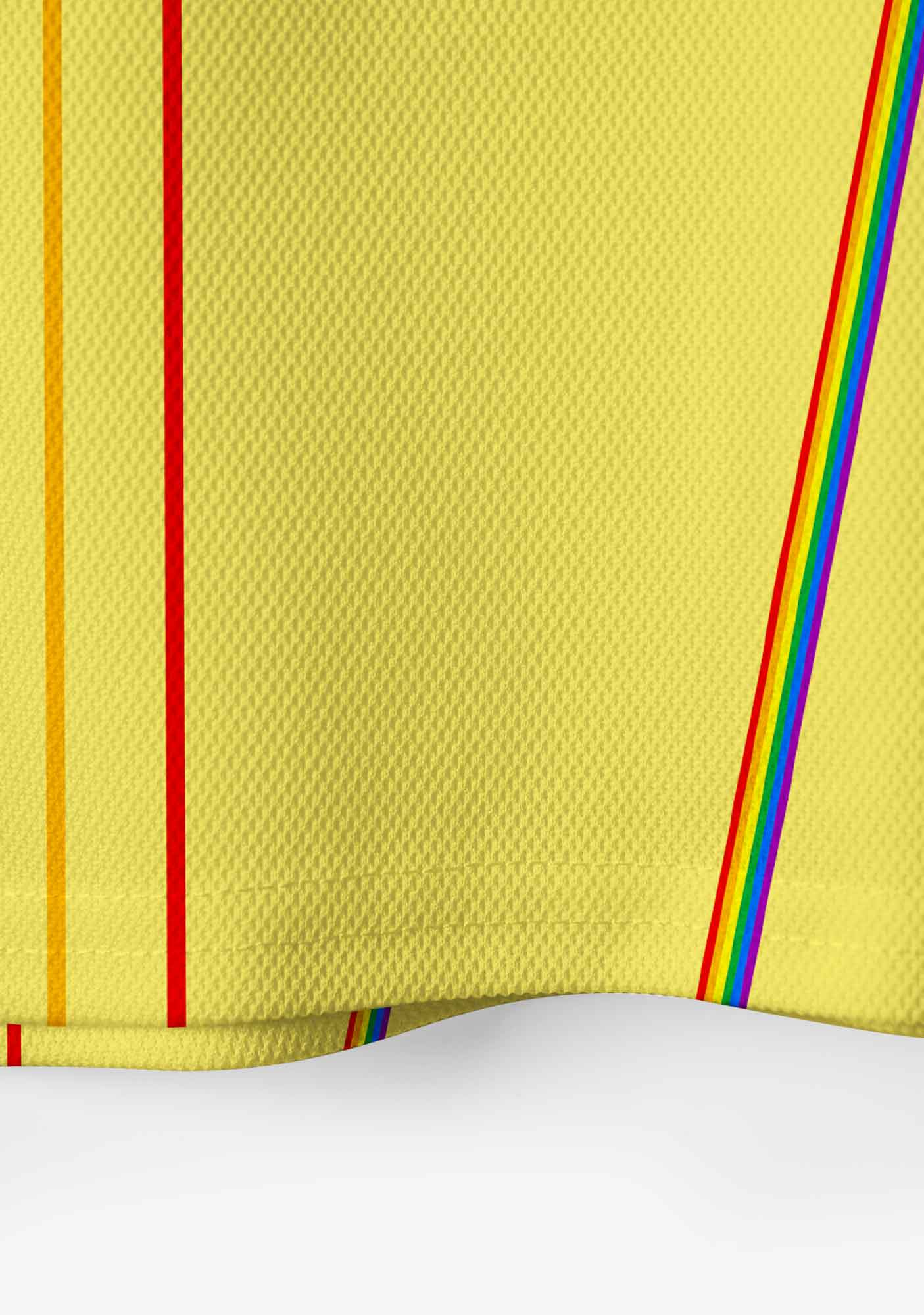 Yellow I Suffer From Gay Thoughts Pride Y2K Crop Sport Jersey Shirts Cherrykitten