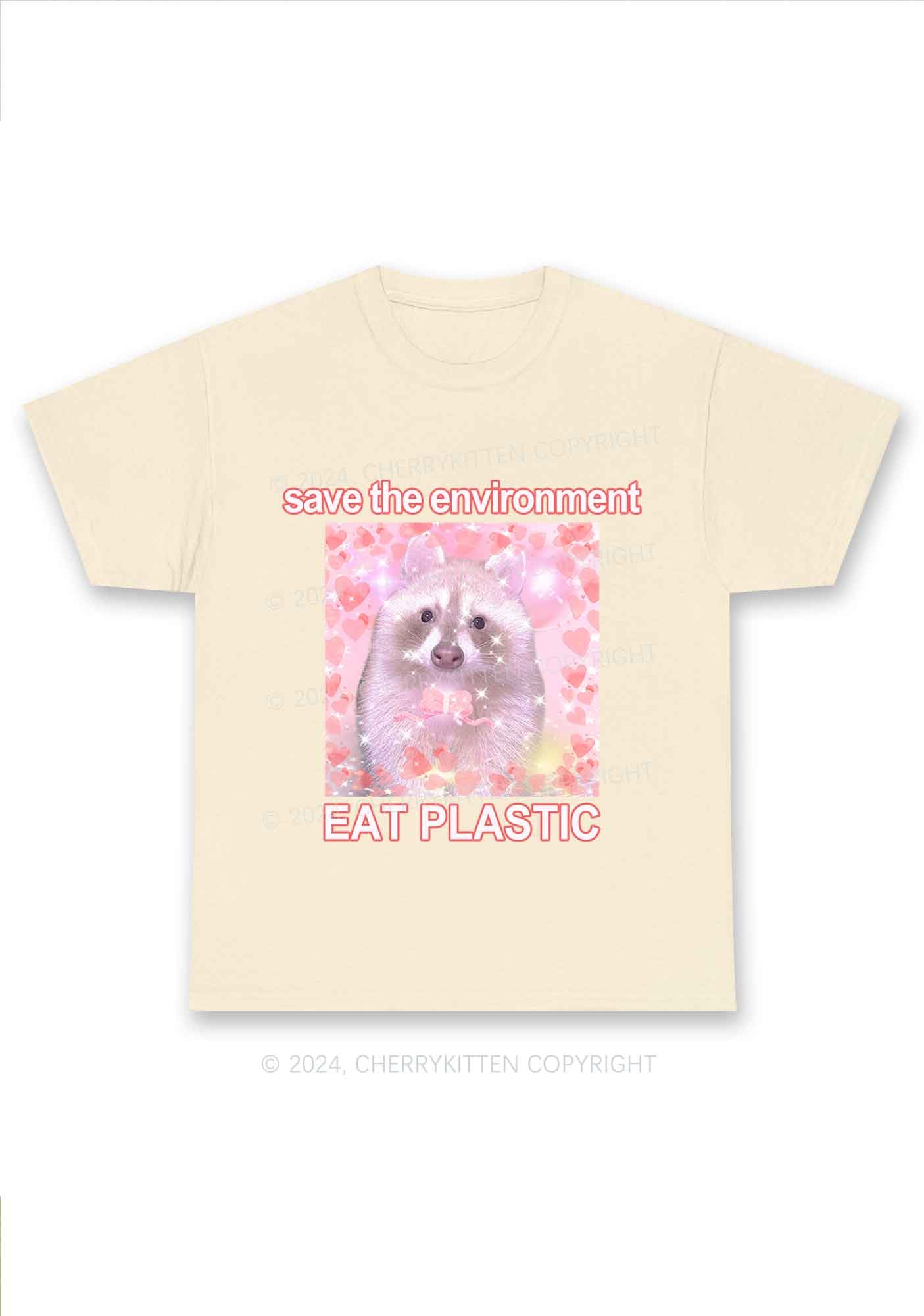 Save The Environment Y2K Chunky Shirt Cherrykitten
