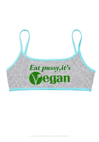 Eat Puxxy Its Vegan Y2K Super Crop Cami Cherrykitten