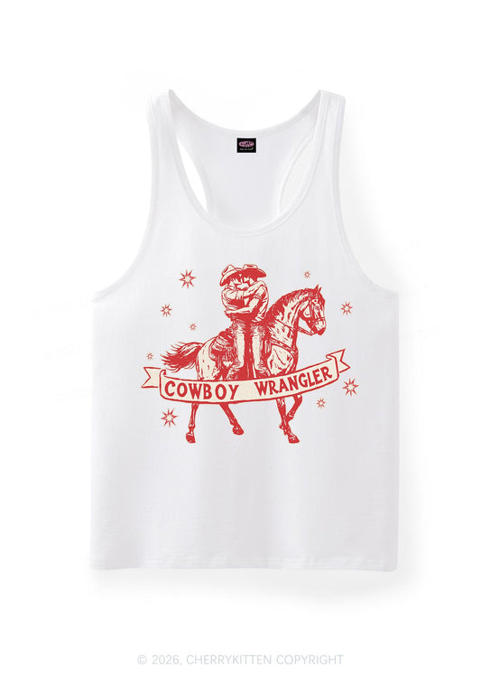 Cowboy Wrangler Pride Y2K Men Racerback Tank Top Cherrykitten