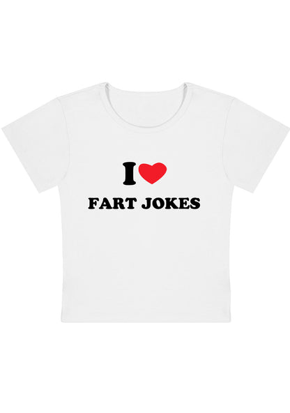 Curvy I Love Fxrt Jokes Baby Tee