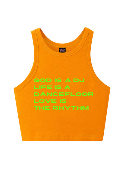 Love Is The Rhythm Y2K Crop Tank Top Cherrykitten