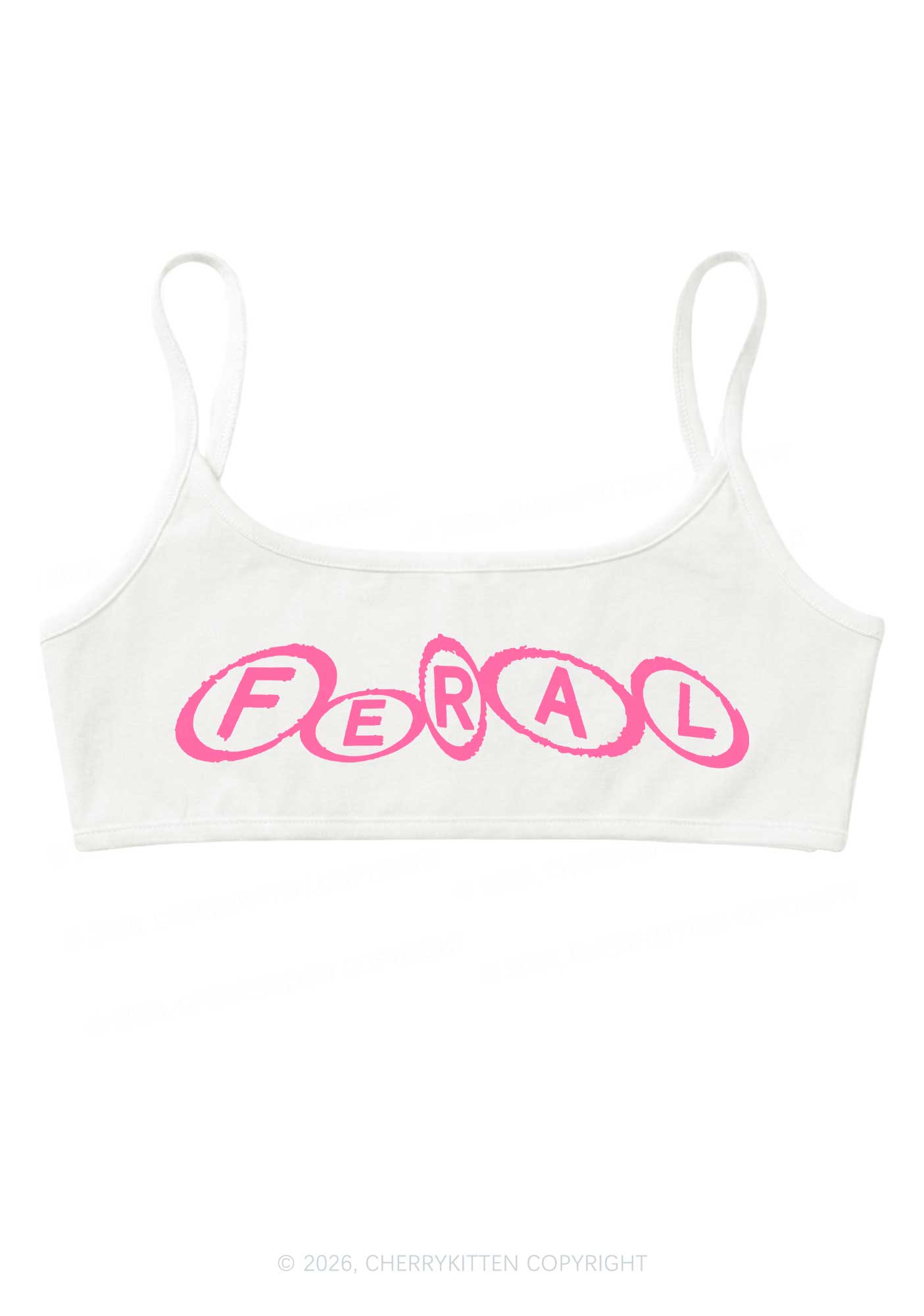 Feral Y2K Super Crop Cami Cherrykitten