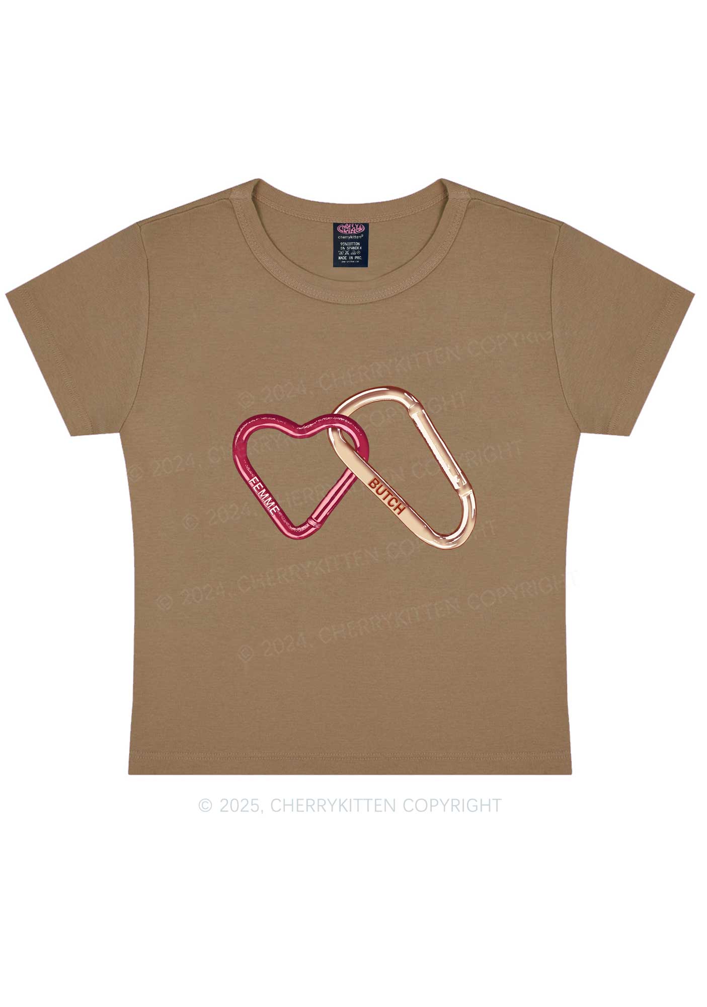 Femme Butch Y2K Baby Tee Cherrykitten