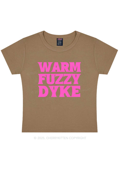 Warm Fuzzy Dyke Y2K Baby Tee Cherrykitten