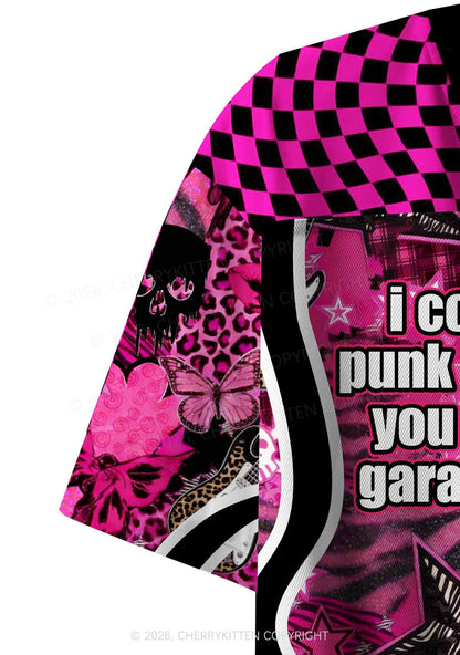 Punk Rock Princess Y2K Crop Sport Jersey Shirts Cherrykitten