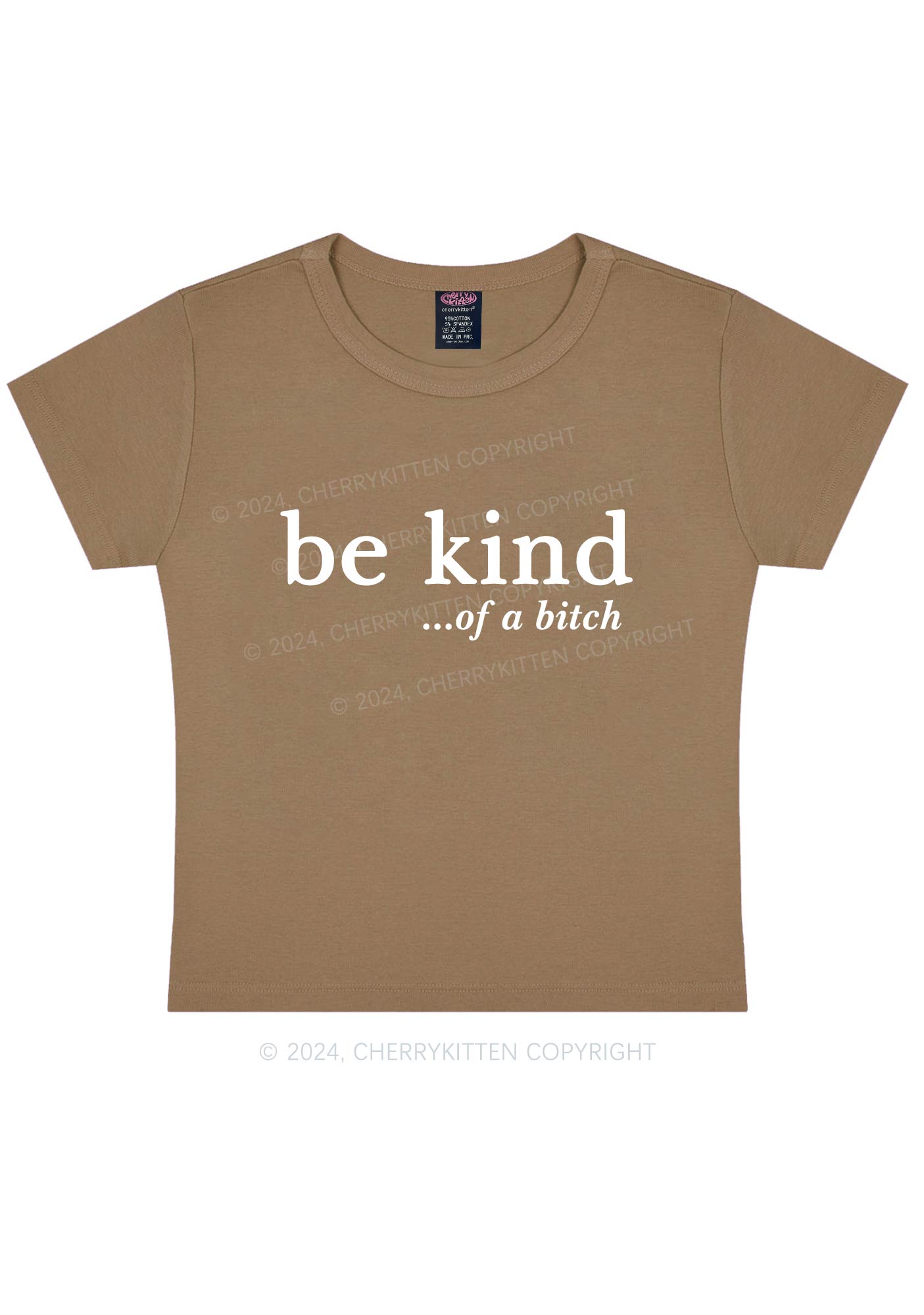 Be Kind Of A Bxxch Y2K Baby Tee Cherrykitten