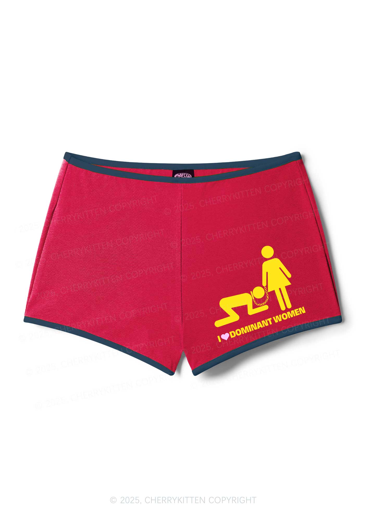 I Love D Women Y2K Booty Shorts Cherrykitten