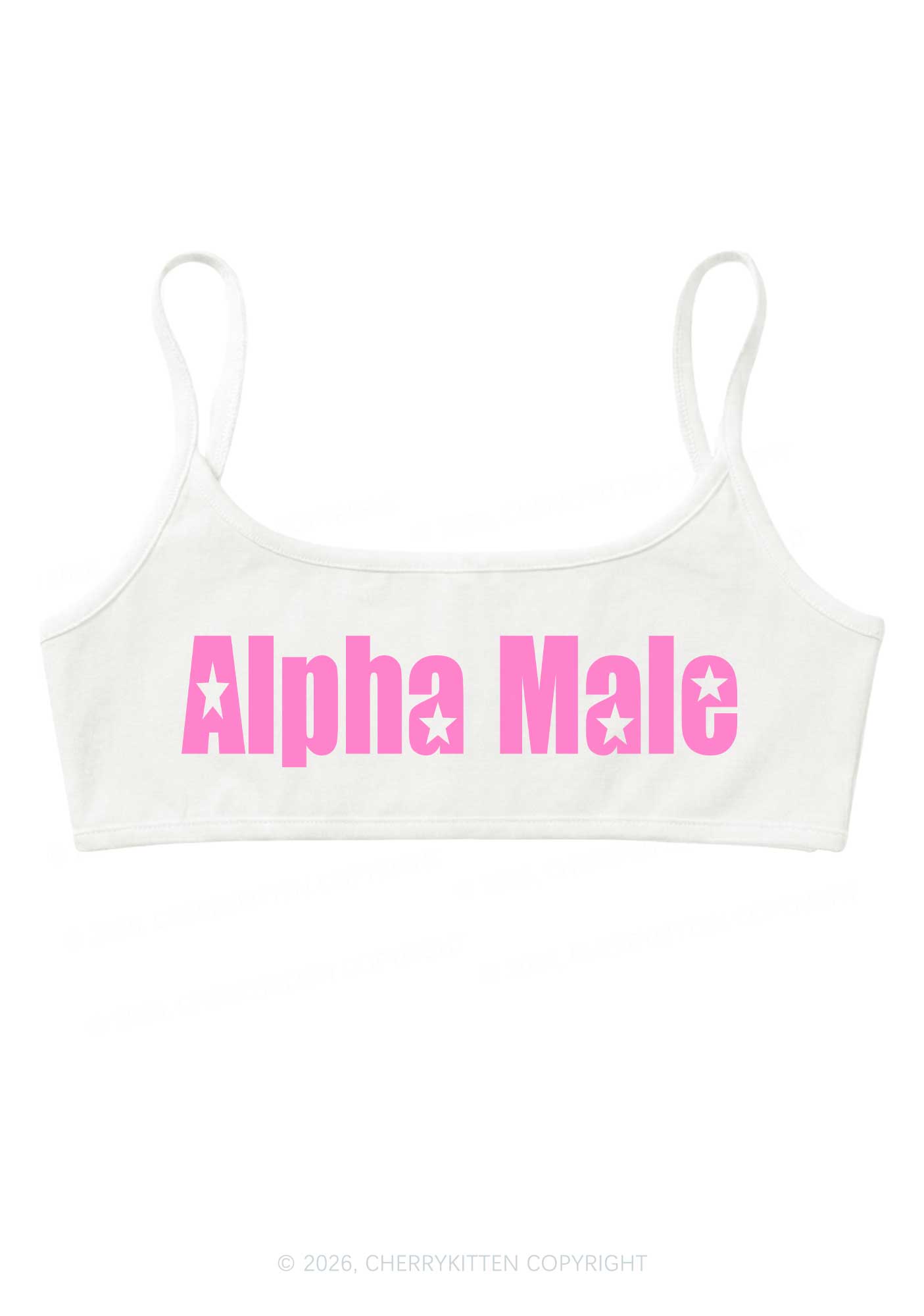 Alpha Male Y2K Super Crop Cami Cherrykitten