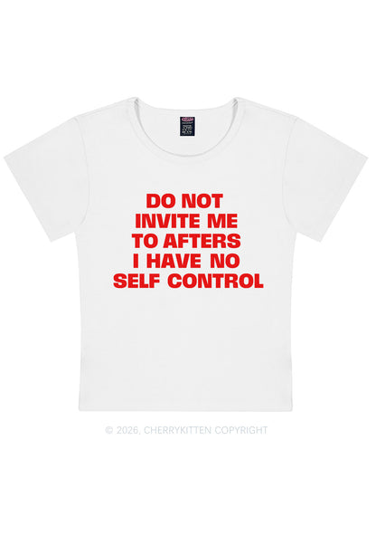 Do Not Invite Me To Afters Y2K Baby Tee Cherrykitten