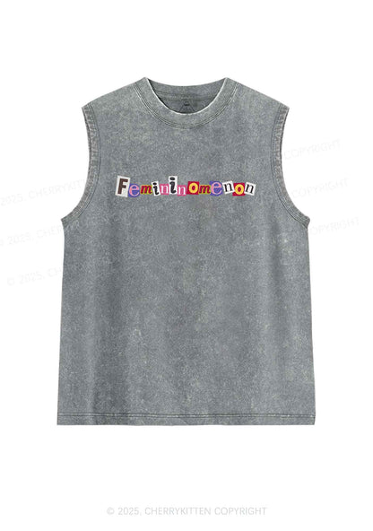 Femininomenon Y2K Washed Tank Cherrykitten