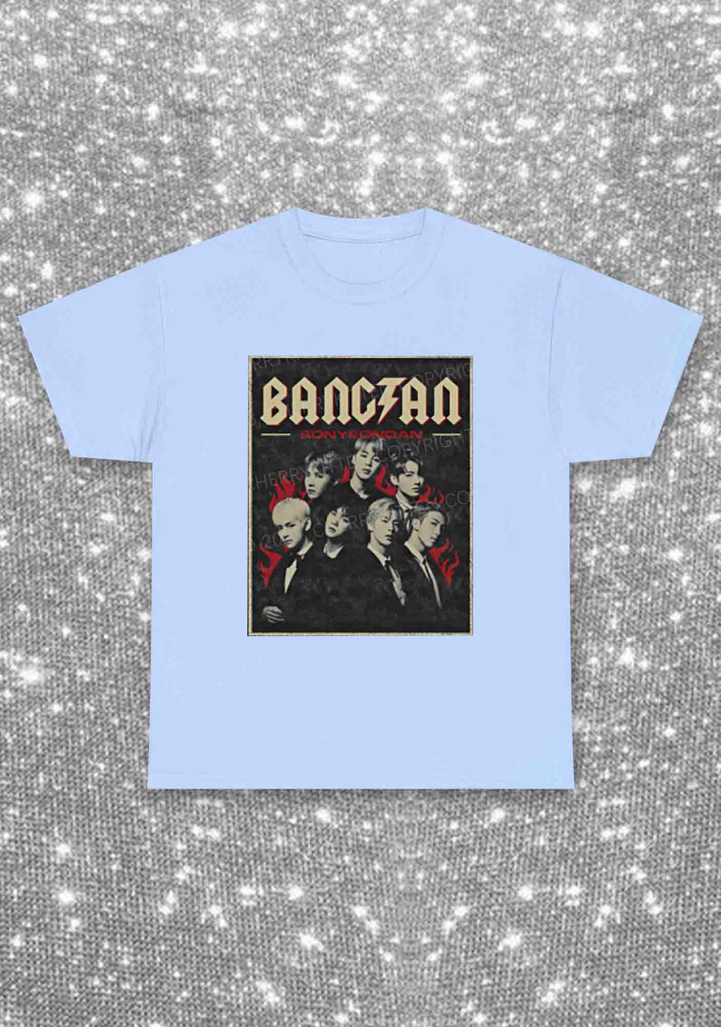 Bangtan Fire Kpop Y2K Chunky Shirt Cherrykitten