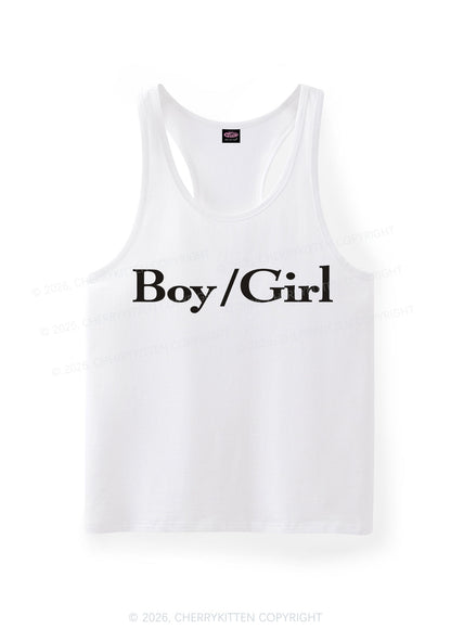 Boy Or Girl Pride Y2K Men Racerback Tank Top Cherrykitten