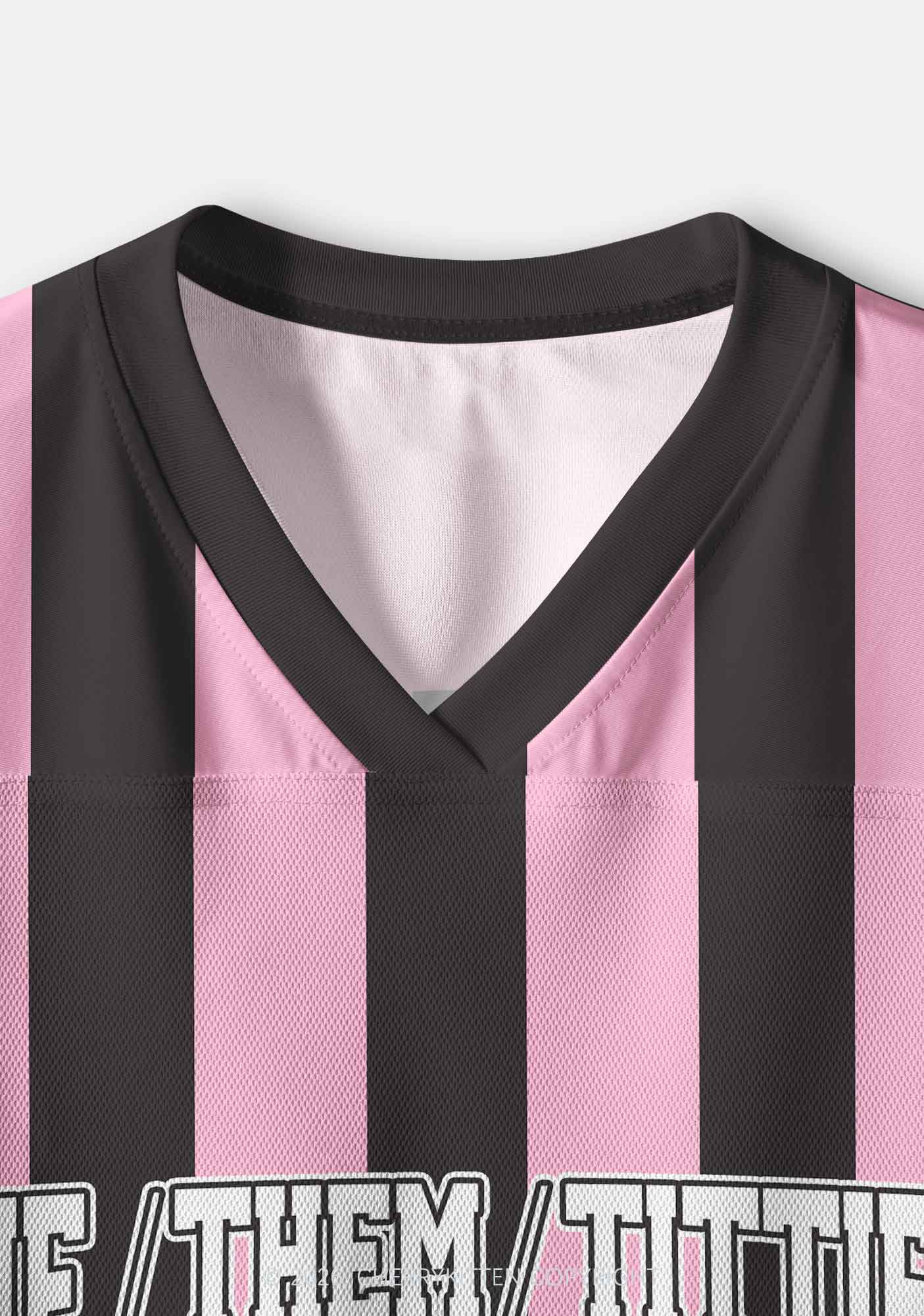 Pink Stripes She Them Txtties Pride Y2K Crop Sport Jersey Shirts Cherrykitten