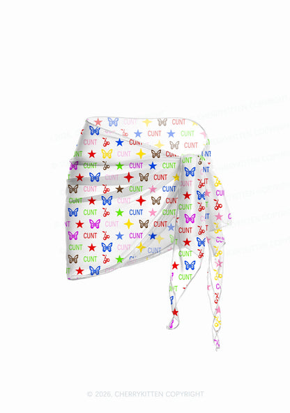 Colorful Cxxt Y2K Print Bikini Set Cherrykitten