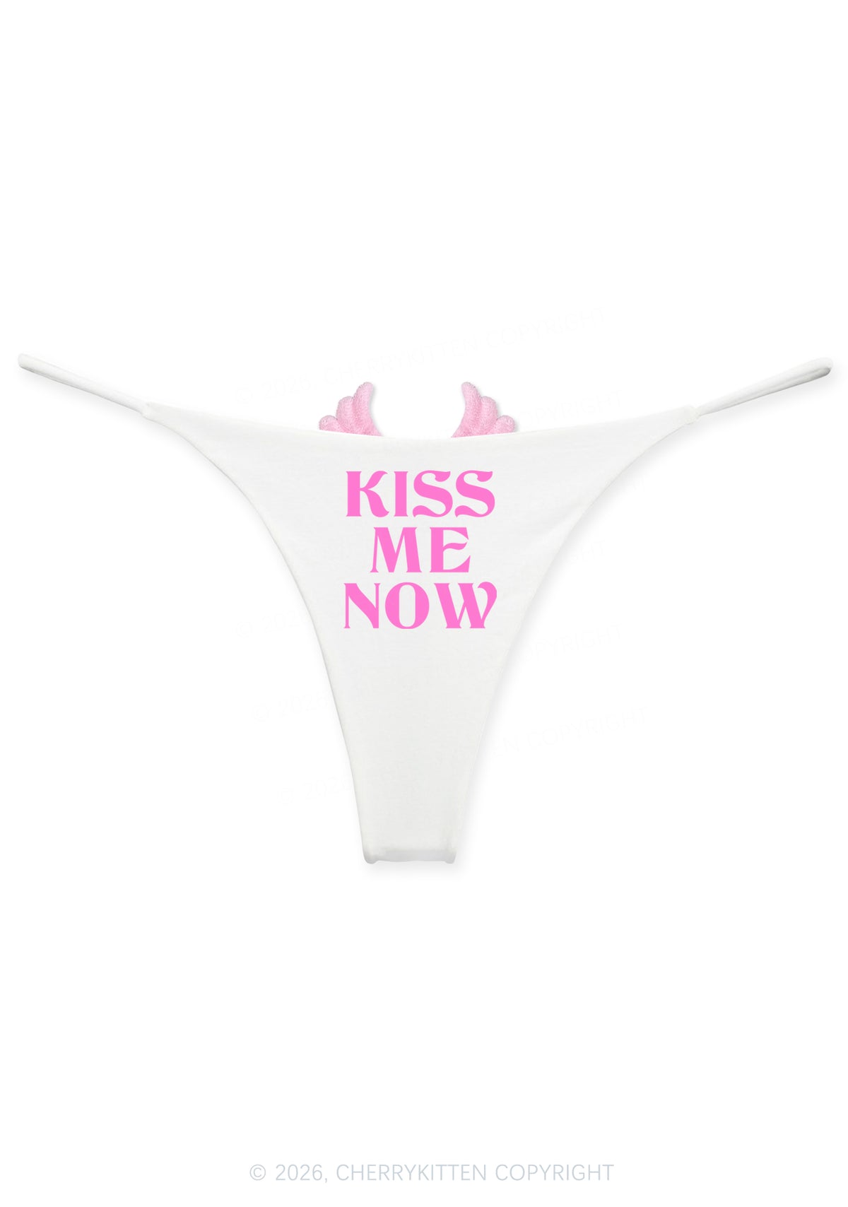 Kiss Me Now Y2K Goth Angel Wings Bikini String Thong Cherrykitten
