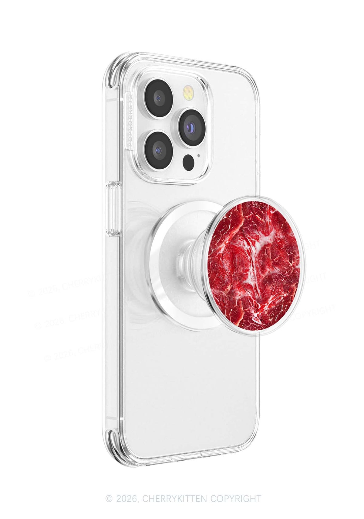 Beef Steak Texture Y2K Magnetic Phone Grip Holder Cherrykitten