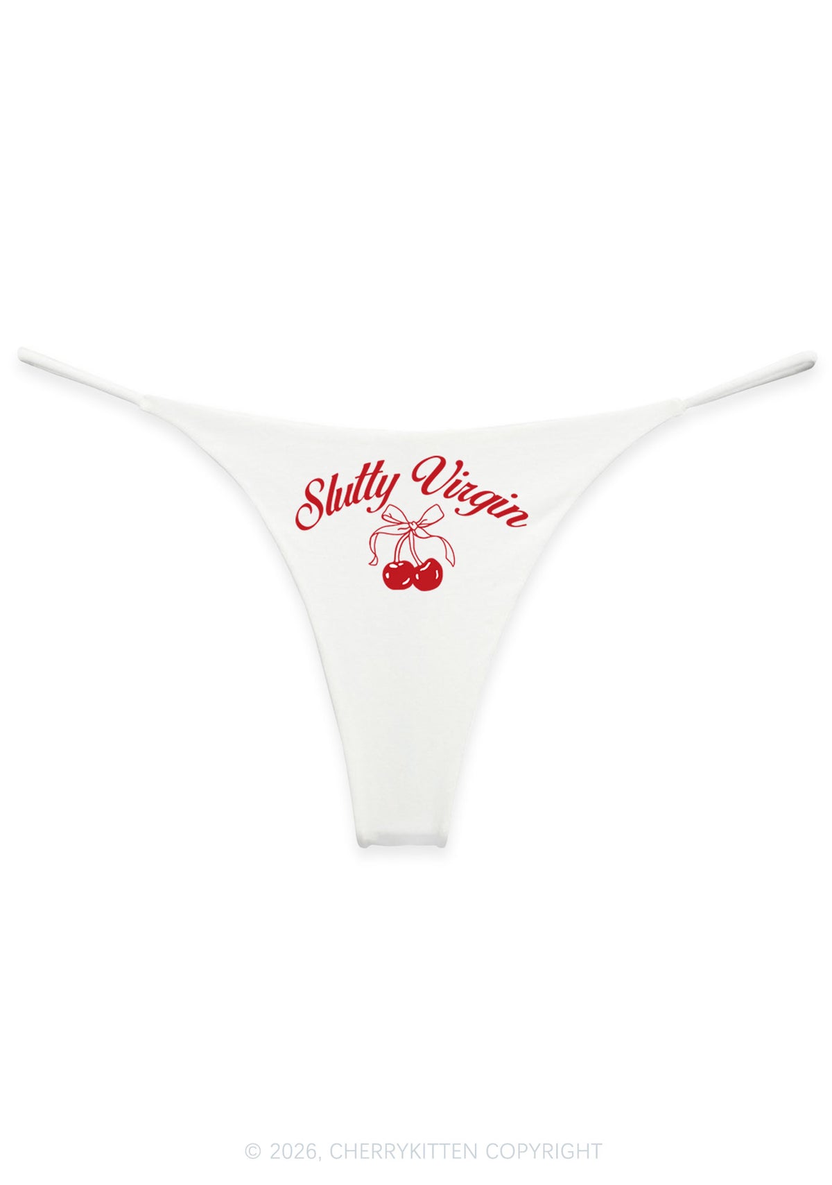 Slxtty Virgin Cherry Y2K Bikini String Thong Cherrykitten