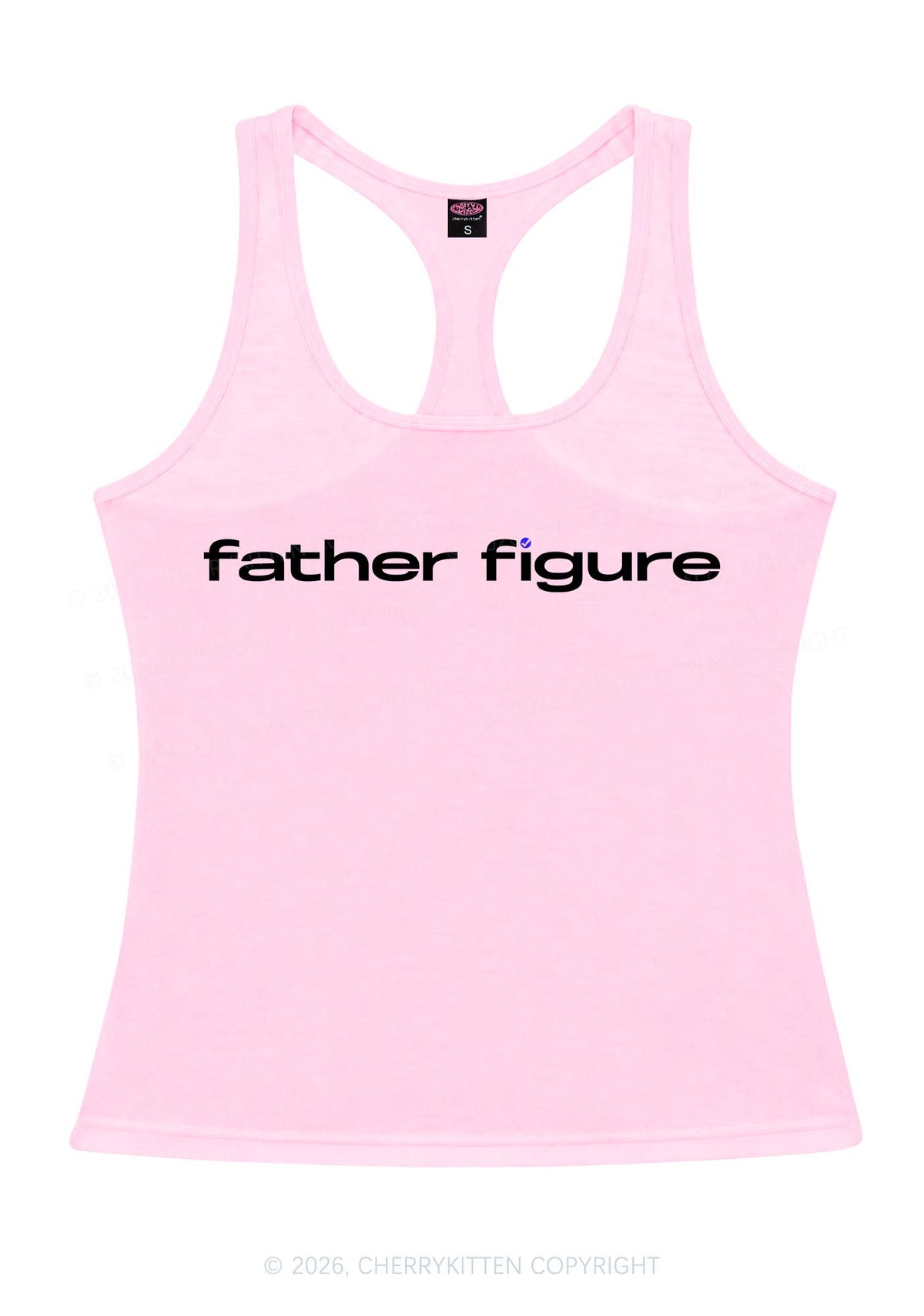 Father Figure Y2K Women Racerback Tank Top Cherrykitten
