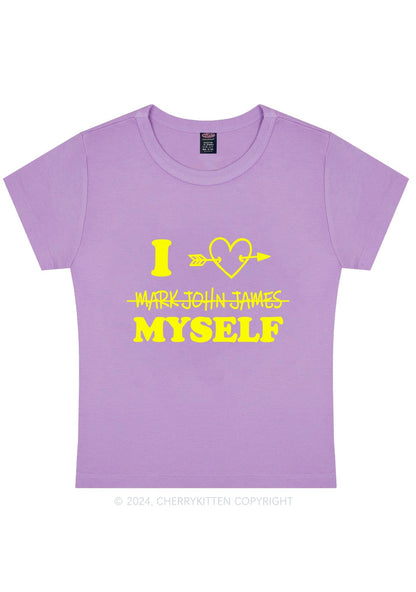 Curvy I Love Myself Y2K Baby Tee Cherrykitten