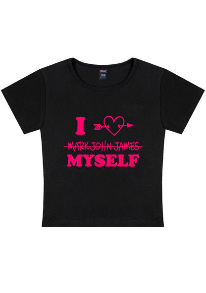 Curvy I Love Myself Y2K Baby Tee Cherrykitten