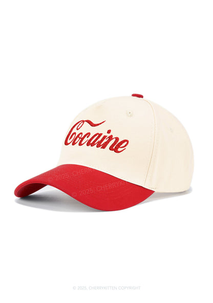 Special Cola Y2K Color Block Baseball Cap Cherrykitten