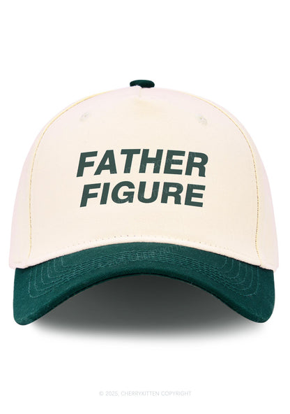 Embroidered Father Figure Y2K Color Block Baseball Cap Cherrykitten