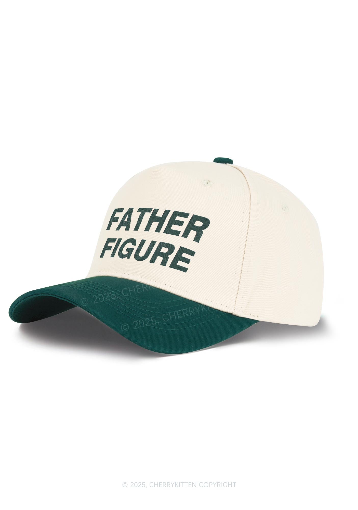 Embroidered Father Figure Y2K Color Block Baseball Cap Cherrykitten