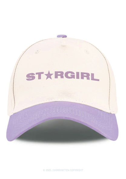 Embroidered Red Stargirl Y2K Color Block Baseball Cap Cherrykitten