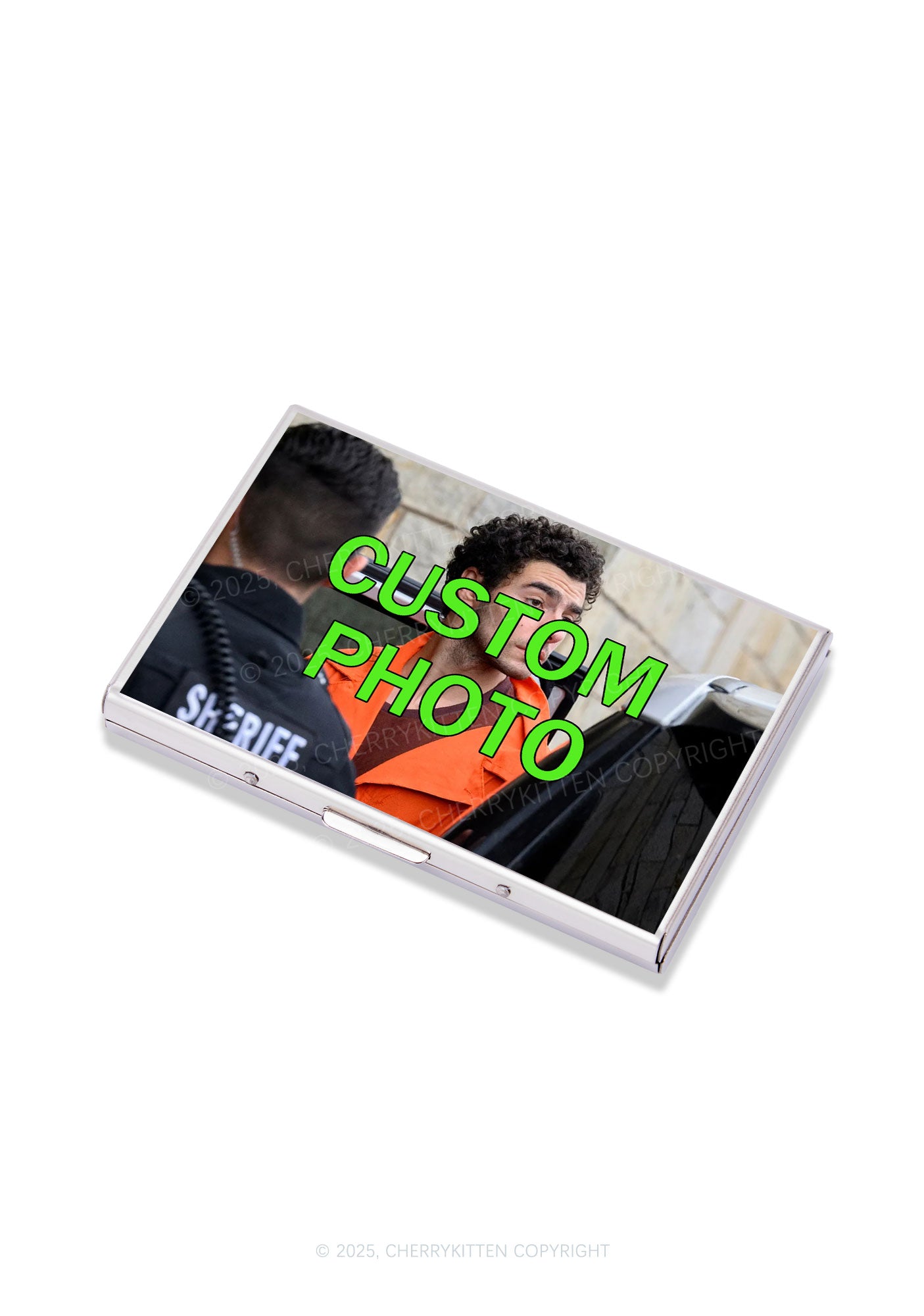 Custom Photo Y2K Mirror Cigarette Case Cherrykitten