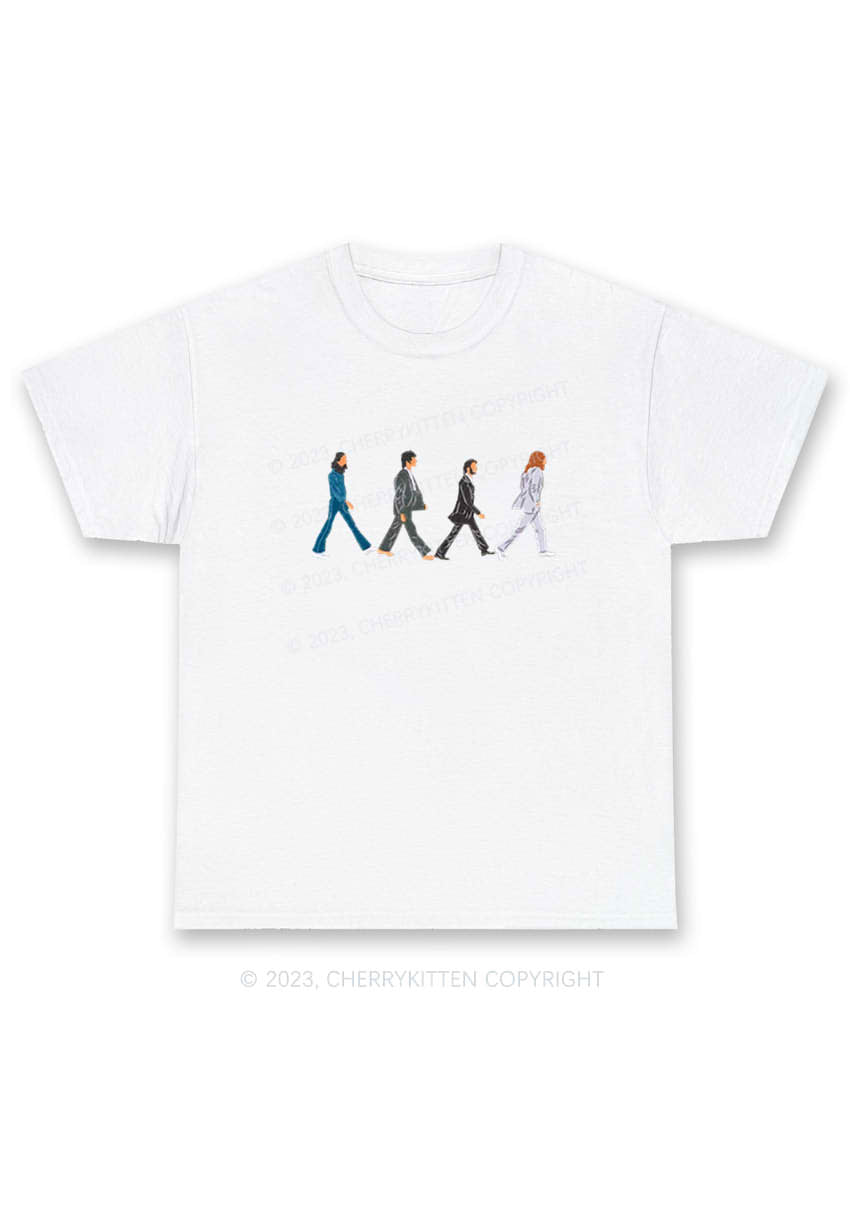 Walking Men Y2K Chunky Shirt Cherrykitten