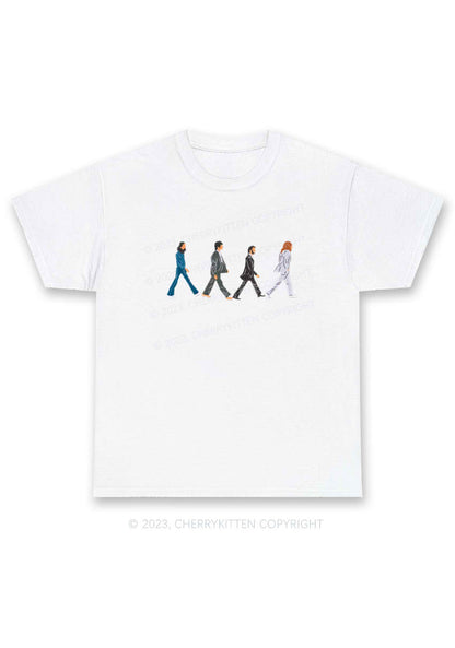 Walking Men Y2K Chunky Shirt Cherrykitten