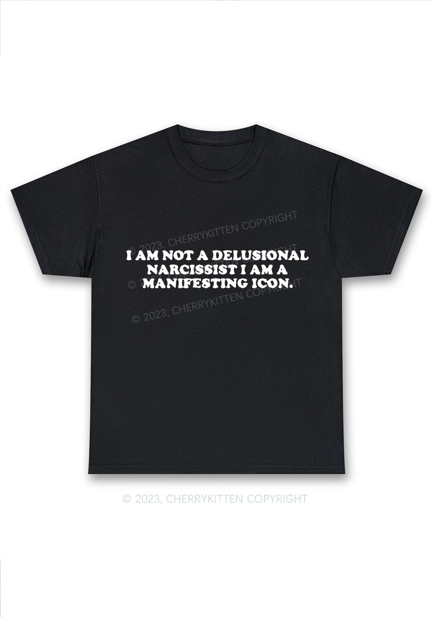 I Am Not A Delusional Narcissist Y2K Chunky Shirt Cherrykitten