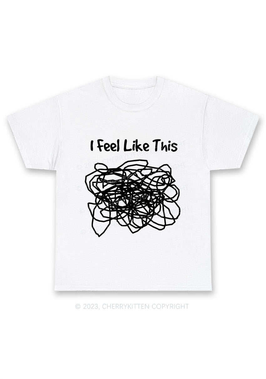 I Feel Like This Y2K Chunky Shirt Cherrykitten