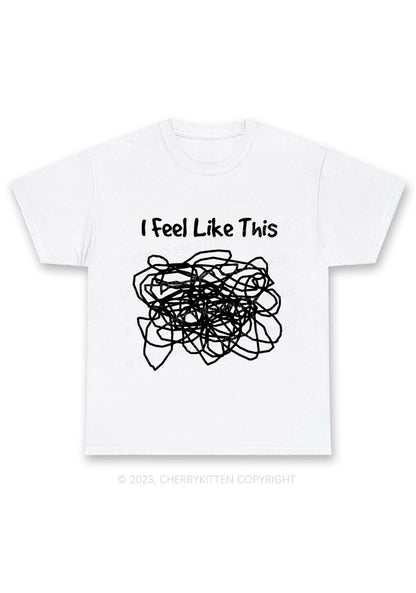 I Feel Like This Y2K Chunky Shirt Cherrykitten