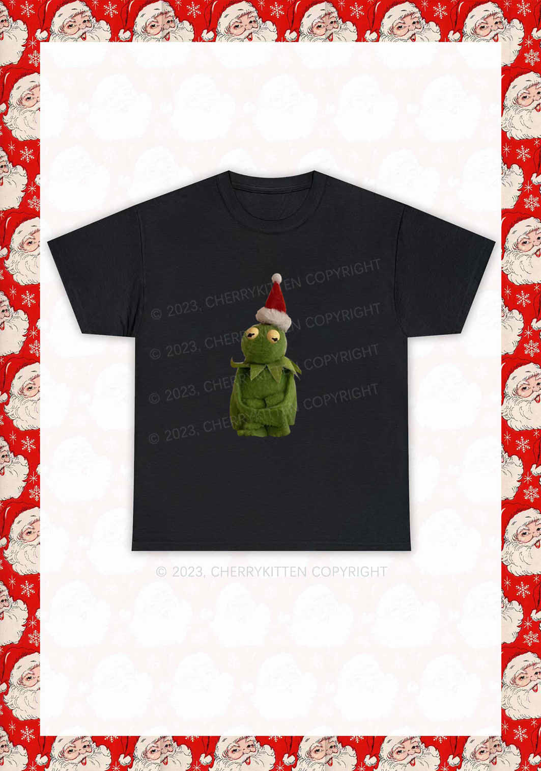 Christmas Plush Frog Y2K Chunky Shirt Cherrykitten