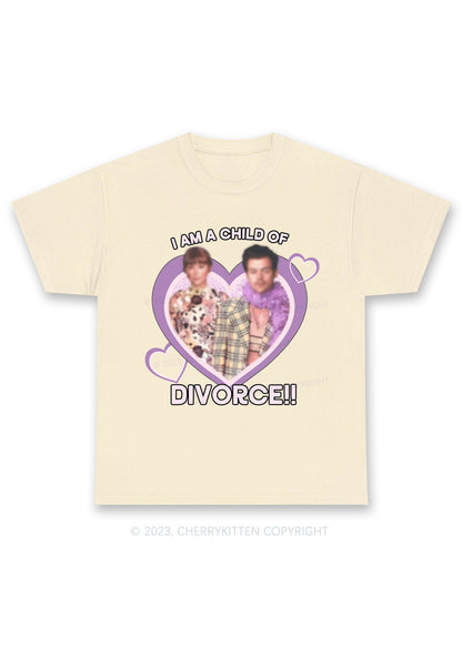Personalized Child Of Divorce Photo Chunky Shirt Cherrykitten