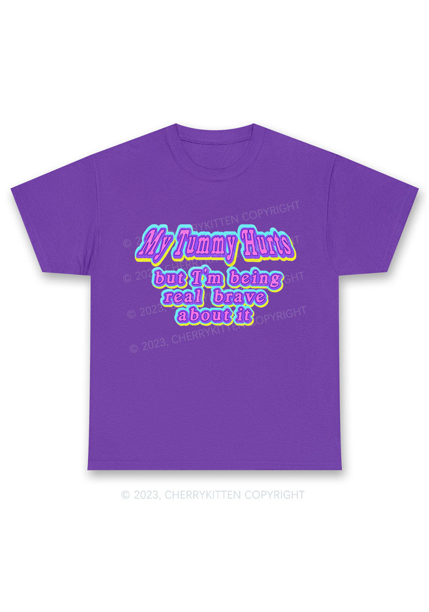 My Tummy Hurts Y2K Chunky Shirt Cherrykitten