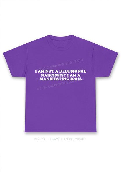 I Am Not A Delusional Narcissist Y2K Chunky Shirt Cherrykitten
