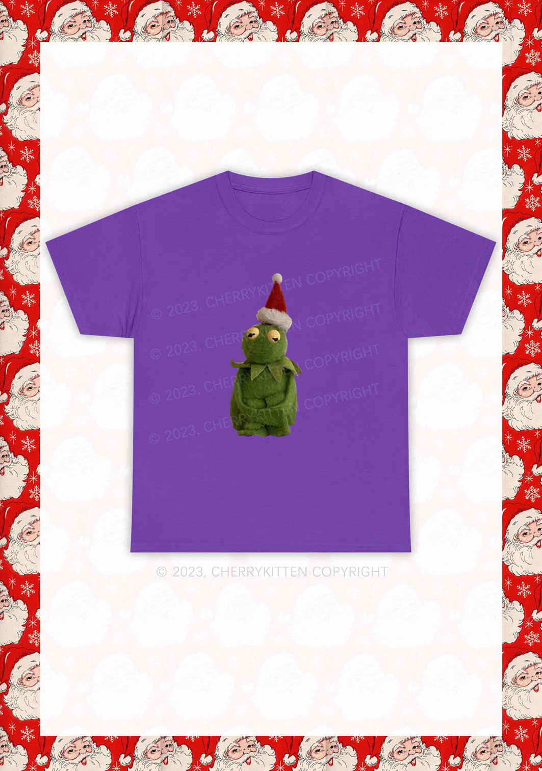 Christmas Plush Frog Y2K Chunky Shirt Cherrykitten