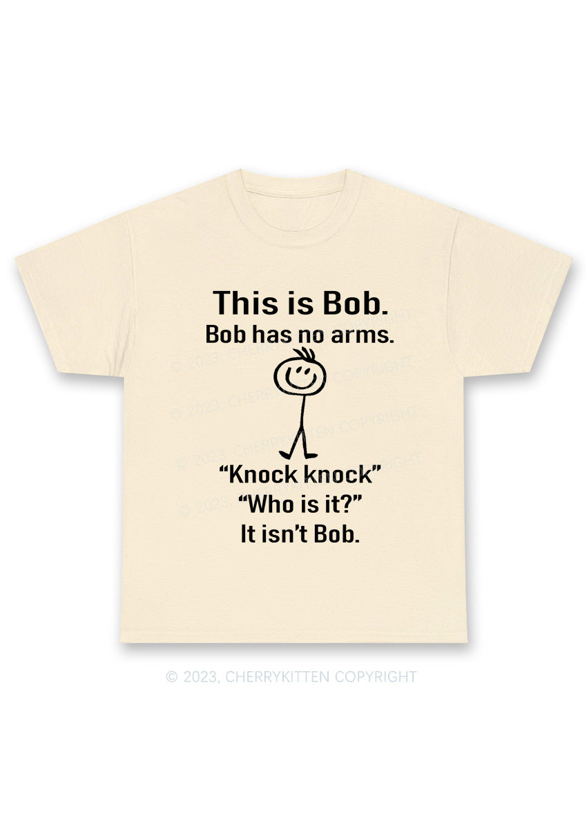 This Is Bob Bob Has No Arms Y2K Chunky Shirt Cherrykitten