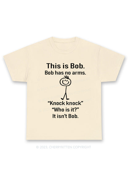 This Is Bob Bob Has No Arms Y2K Chunky Shirt Cherrykitten