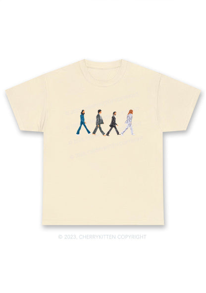 Walking Men Y2K Chunky Shirt Cherrykitten