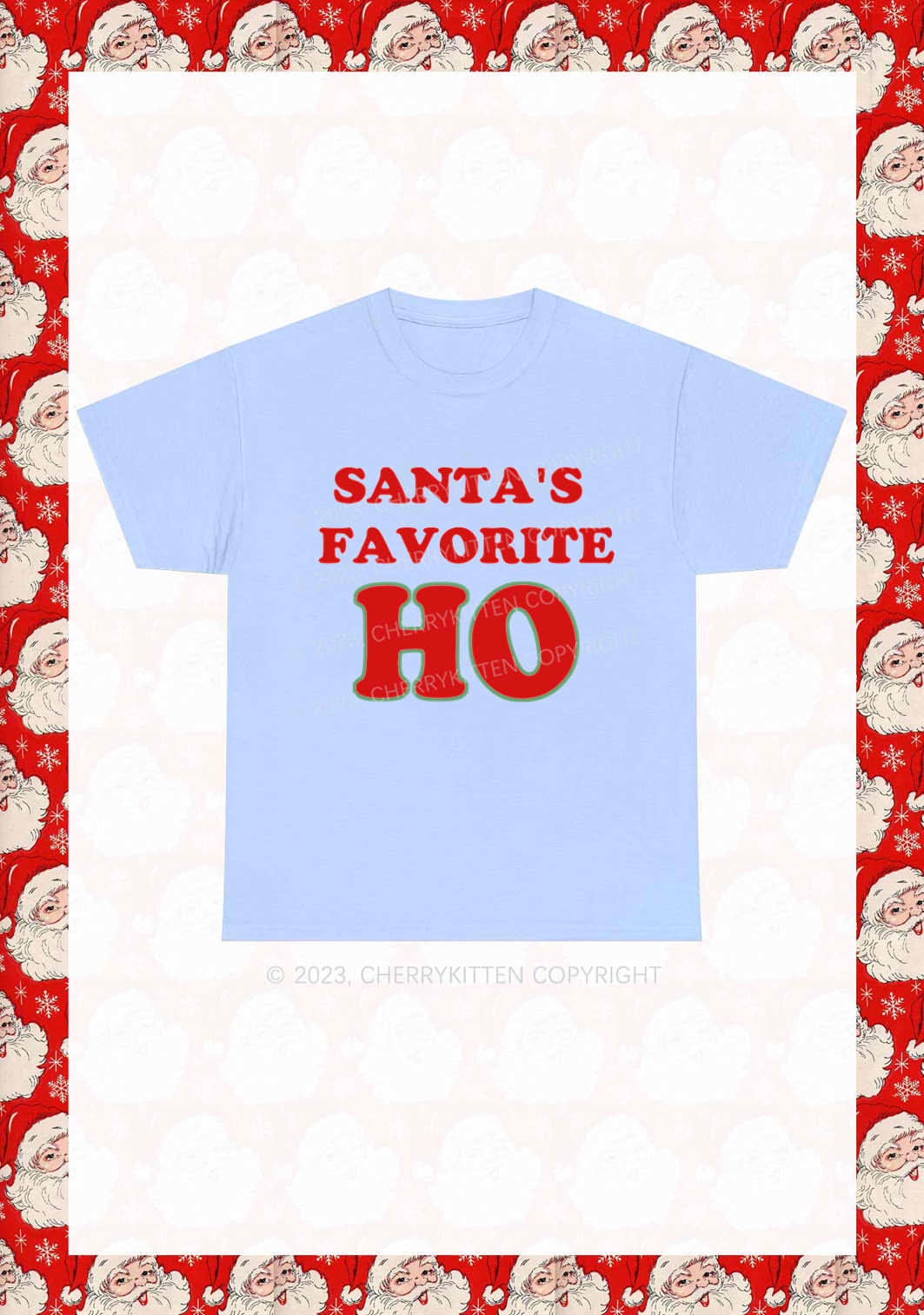 Santa's Favorite Christmas Y2K Chunky Shirt Cherrykitten