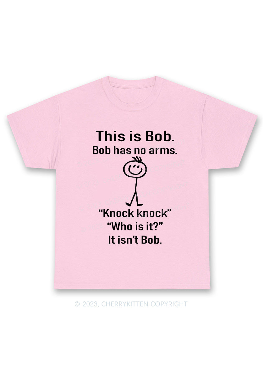 This Is Bob Bob Has No Arms Y2K Chunky Shirt Cherrykitten